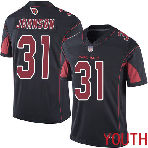 Arizona Cardinals Limited Black Youth David Johnson Jersey NFL Football #31 Rush Vapor Untouchable->youth nfl jersey->Youth Jersey
